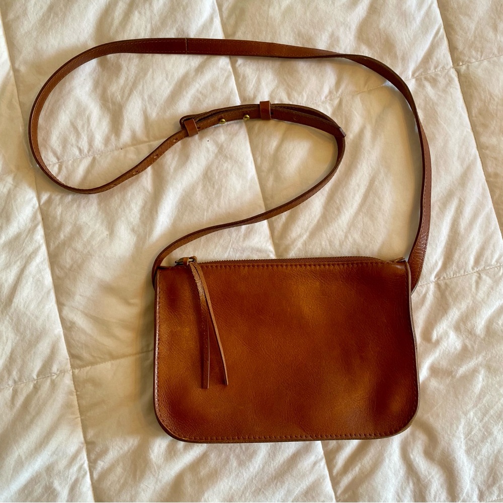 Madewell Brown Leather Crossbody Bag